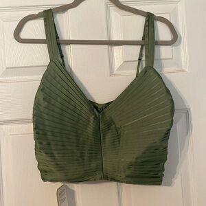 Abercrombie and Fitch satin crop top